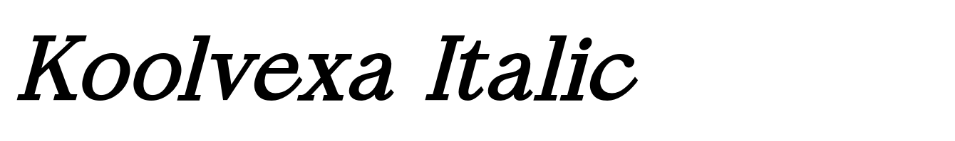 Koolvexa Italic